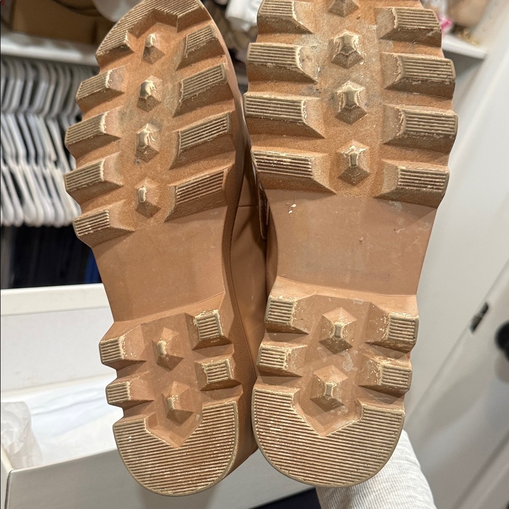 Chelsea & Violet Nude Patent Loafers - Picture 8 of 9